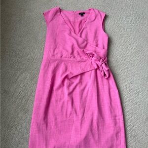Ann Taylor Vibrant Pink Midi Dress